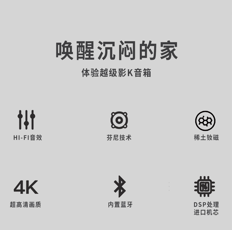 英嘉尼臻爱畅销套餐5.1客厅影K影院音响系统